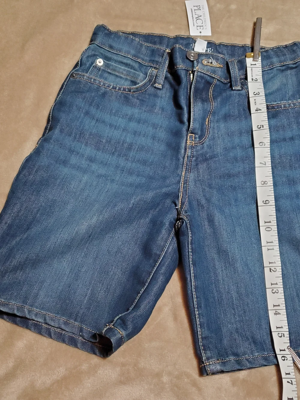 Boys Sz10 Ember Wash Jean Denim Shorts  Classic Fit ByThe Childrens Place Nwt